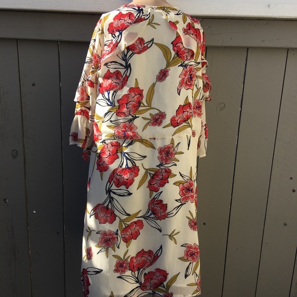 Azel Hazel size large Floral Flow Dress - Picture 8 of 8